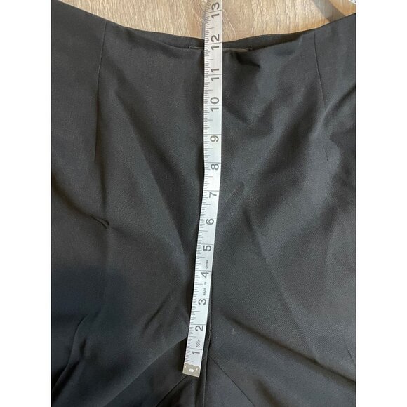 Dana Buchman Black Pleated High Waisted Wool Pants Sz 6P - Picture 7 of 10